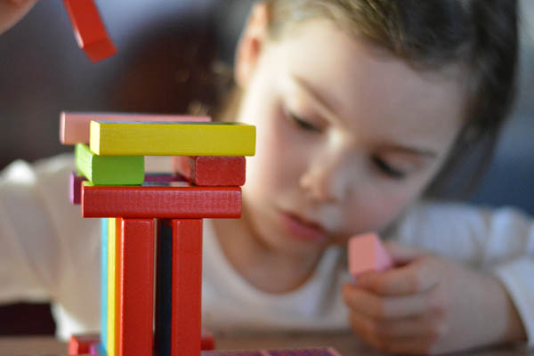 TNB Garrison Early Years and Play photo of child with play bricks